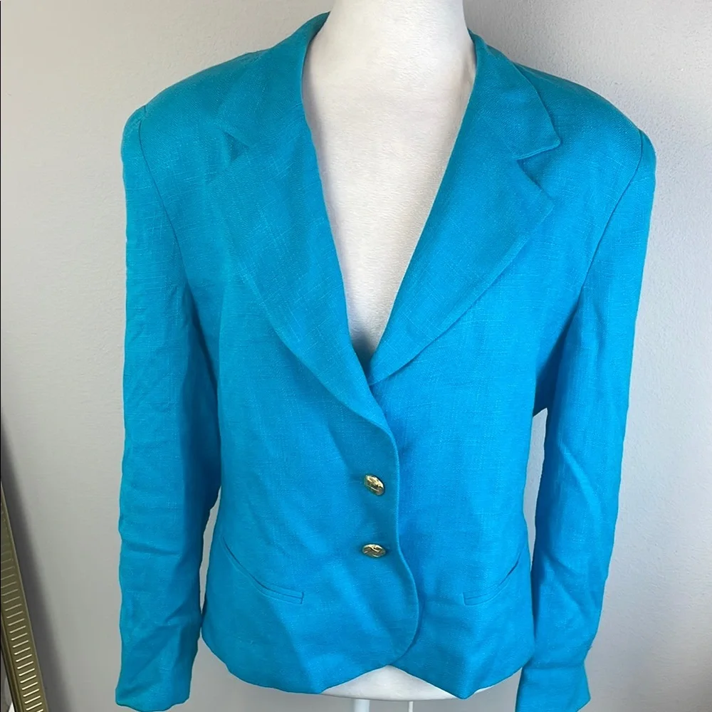 EST $1200 Vintage Christian Dior Women's Blue Blazer